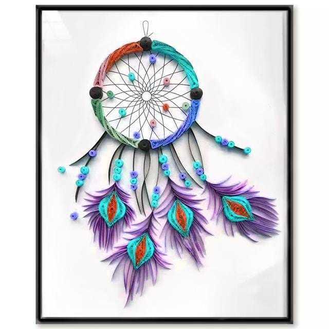 Quilling Art Filigree Painting Kit - Dream Catcher